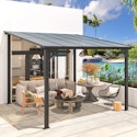 Aecojoy 10x10-Foot Aluminum Pergola w/ Canopy for $315 + free shipping