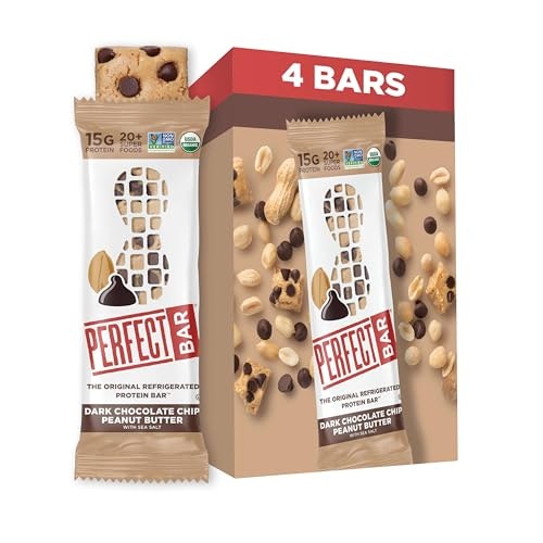 Perfect Bar Dark Chocolate Chip Peanut Butter Protein Bar 4-Pack: $8.96