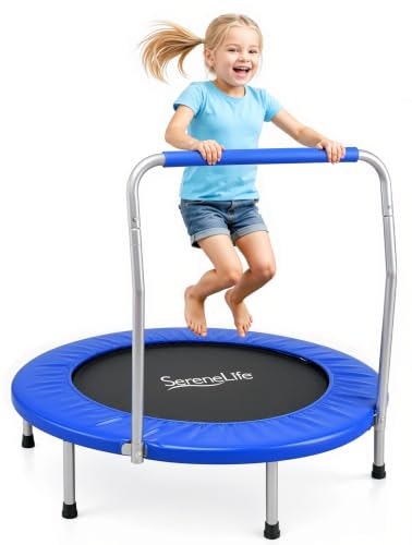 SereneLife 36-Inch Foldable Toddler Trampoline: $50.39