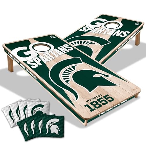 Michigan State Spartans 2x4-Foot Wood Cornhole Set: $245.99 Michigan State Spartans 2x4-Foot Wood Cornhole Set: $245.99