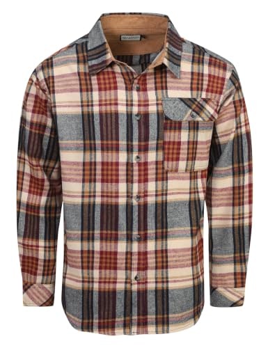 Drazivon Men's Long Sleeve Plaid Flannel Shirt: $12.99 Drazivon Men's Long Sleeve Plaid Flannel Shirt: $12.99