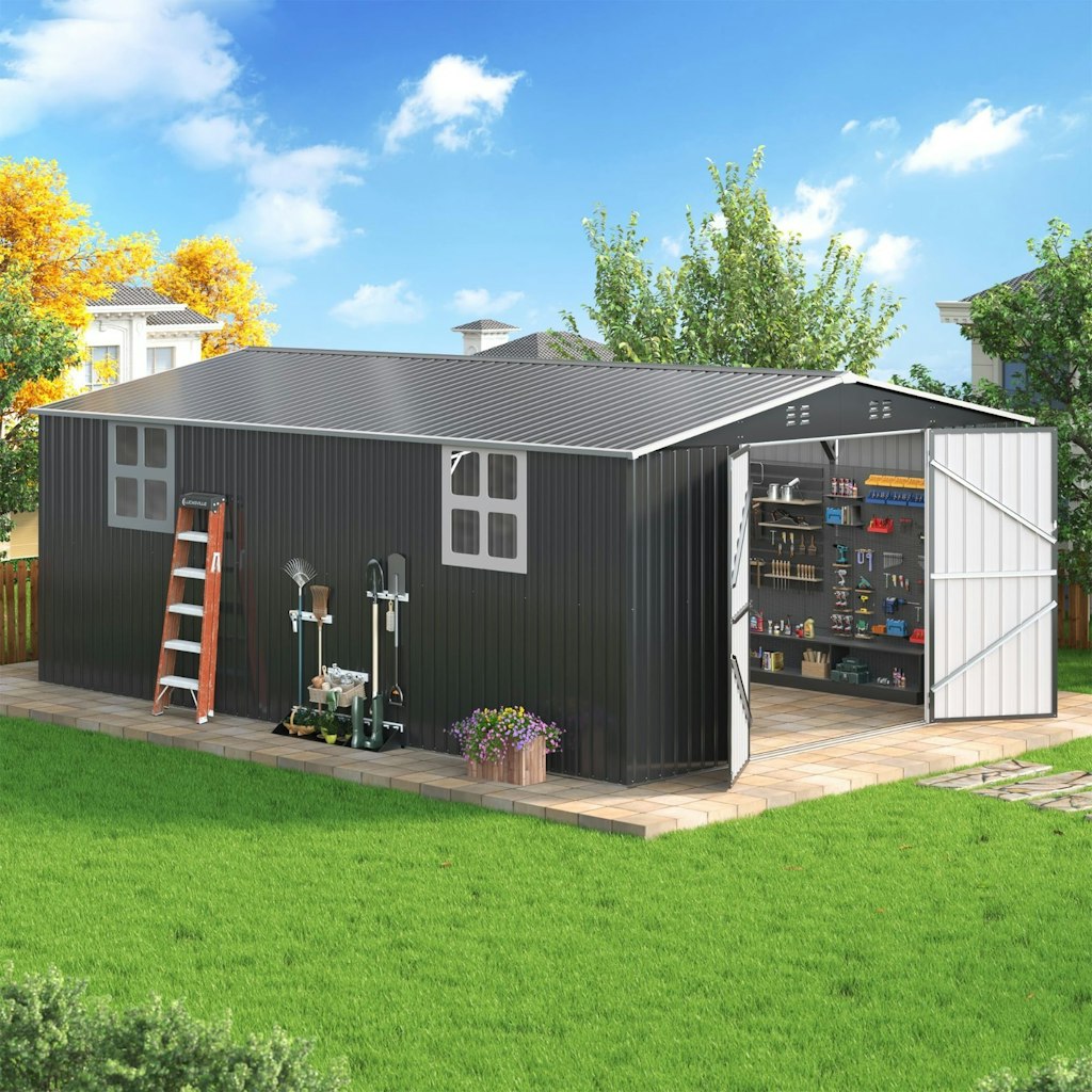 Polar Aurora 12x18-Foot Metal Storage Shed: $720