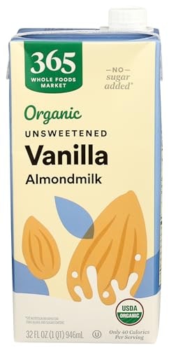 365 Organic Unsweetened Vanilla Almond Milk 32-oz.: $1.96 365 Organic Unsweetened Vanilla Almond Milk 32-oz.: $1.96