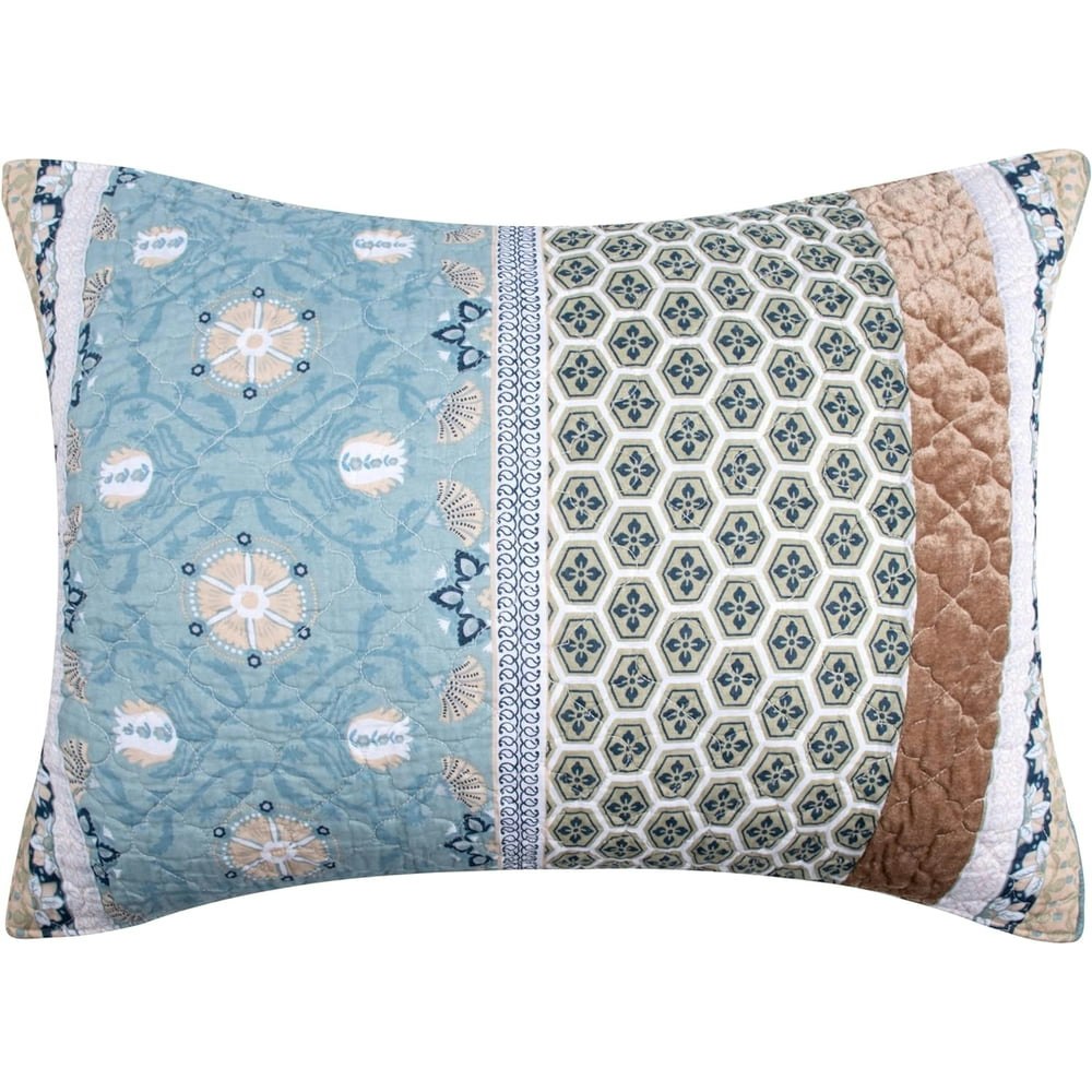 Greenland Home Fashions Thalia 20" x 26" Quilted Velvet Pillow Sham: $30.12 Greenland Home Fashions Thalia 20" x 26" Quilted Velvet Pillow Sham: $30.12