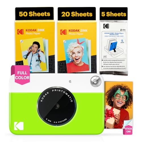 Kodak Printomatic 5MP Instant Digital Camera with 75-Sheet Photo Paper Bundle: $112.49