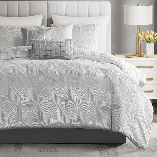 Madison Park Velvet Jacquard Queen Comforter 7-Piece Set: $92.99 Madison Park Velvet Jacquard Queen Comforter 7-Piece Set: $92.99