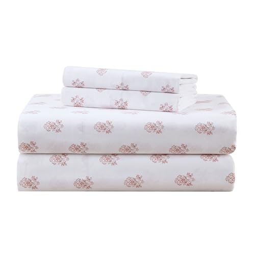 Comfort Spaces Twin XL 3-Piece Cotton Percale Sheet Set: $23.40