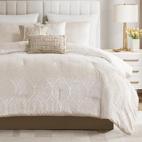 Madison Park California King Velvet Jacquard Comforter Set 7-Piece: $111.99 Madison Park California King Velvet Jacquard Comforter Set 7-Piece: $111.99