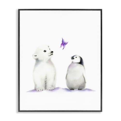 Cute Cartoon Polar Bear and Penguin Wall Art Prints: $16.01 Cute Cartoon Polar Bear and Penguin Wall Art Prints: $16.01