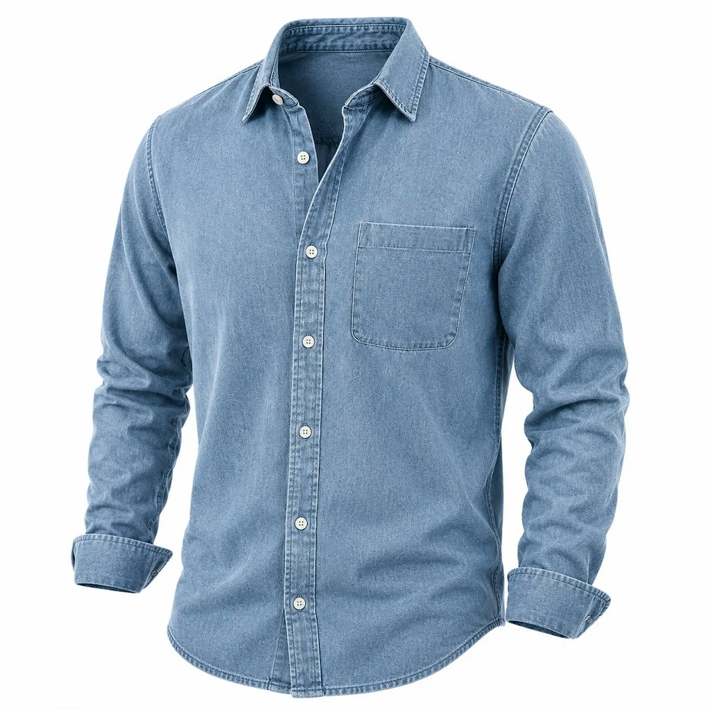 Men's Vintage Long Sleeve Button-Up Shirt: 2 for $12 Men's Vintage Long Sleeve Button-Up Shirt: 2 for $12