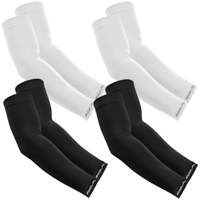 Apexup UPF 50 Cooling Compression Arm Sleeves 4-Pack for $6 + free shipping w/ Prime