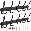 Ticonn Wall Mounted Coat Rack 2-Pack for $7 + free shipping w/ Prime