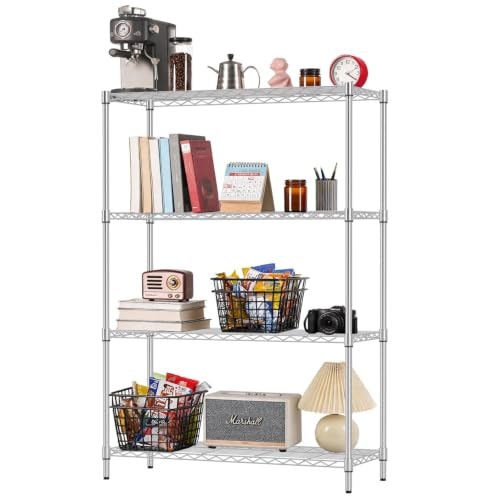 FDW 4-Tier 36" x 14" x 54" Chrome Wire Shelf: $34.83 FDW 4-Tier 36" x 14" x 54" Chrome Wire Shelf: $34.83