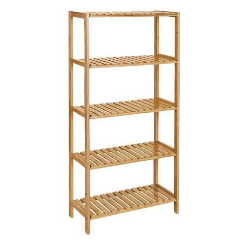 Songmics 5-Tier Bamboo Storage Shelf: $50.98 Songmics 5-Tier Bamboo Storage Shelf: $50.98