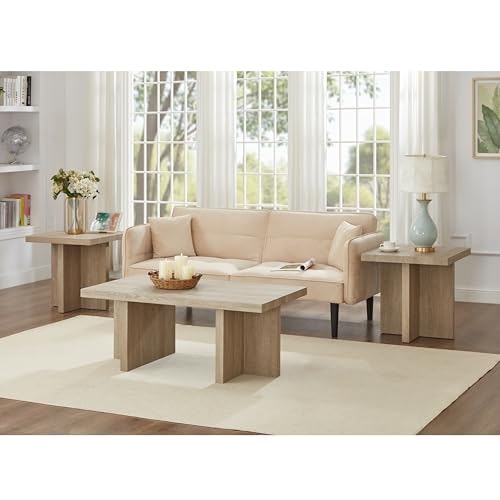 Roundhill Furniture Mchome 3-Piece Coffee and End Table Set: $205.52 Roundhill Furniture Mchome 3-Piece Coffee and End Table Set: $205.52