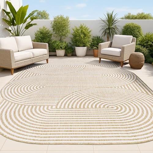 Jonathan Y Margot 9x12-Foot Geometric Arch Stripe Area Rug: $138.99
