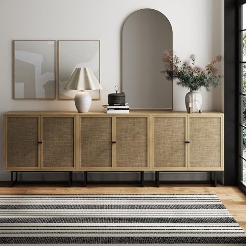 Nathan James Kova Rattan Accent Sideboard Cabinet 3-Piece Set: $593.99 Nathan James Kova Rattan Accent Sideboard Cabinet 3-Piece Set: $593.99