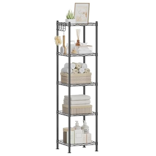 Songmics 5-Tier Bathroom Storage Shelf: $33.98 Songmics 5-Tier Bathroom Storage Shelf: $33.98