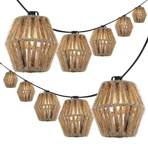 Jonathan Y Samara 10-Foot 10-Light Metal Lantern String Lights: $40.37