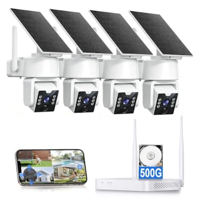 Noahview Wireless Outdoor Security Camera System with 500GB HDD for $159 + free shipping