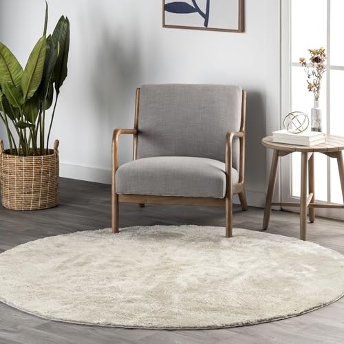 nuLOOM Loni Cream 6-Foot Round Washable Area Rug: $101.99 nuLOOM Loni Cream 6-Foot Round Washable Area Rug: $101.99