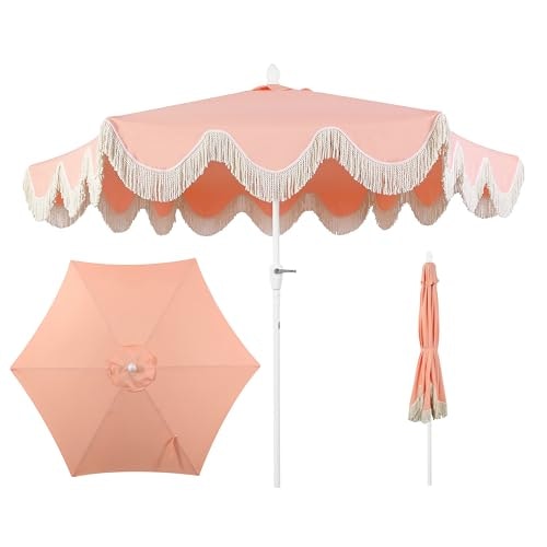 Jonathan Y Collins 9-Foot Scalloped Patio Umbrella: $177.64