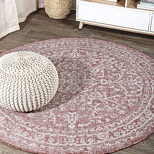 Jonathan Y 5-Foot Round Boho Medallion Area Rug: $60.64