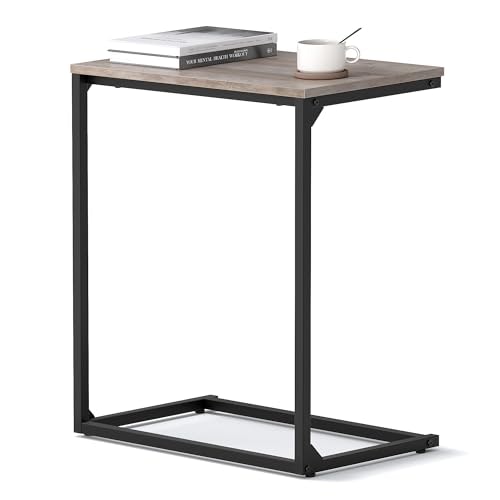 Vasagle C-Shape Industrial Side Table: $27.18