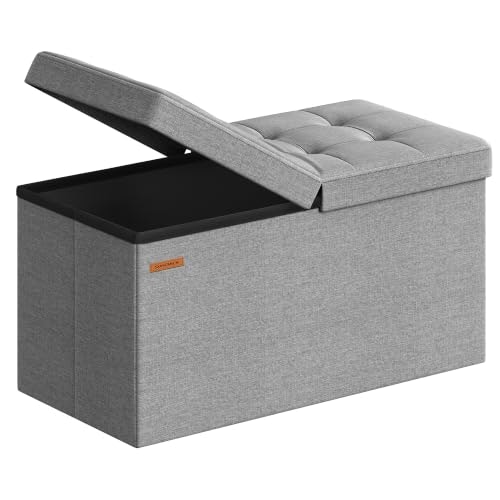 Songmics 30-Inch Foldable Storage Ottoman Bench: $33.99 Songmics 30-Inch Foldable Storage Ottoman Bench: $33.99