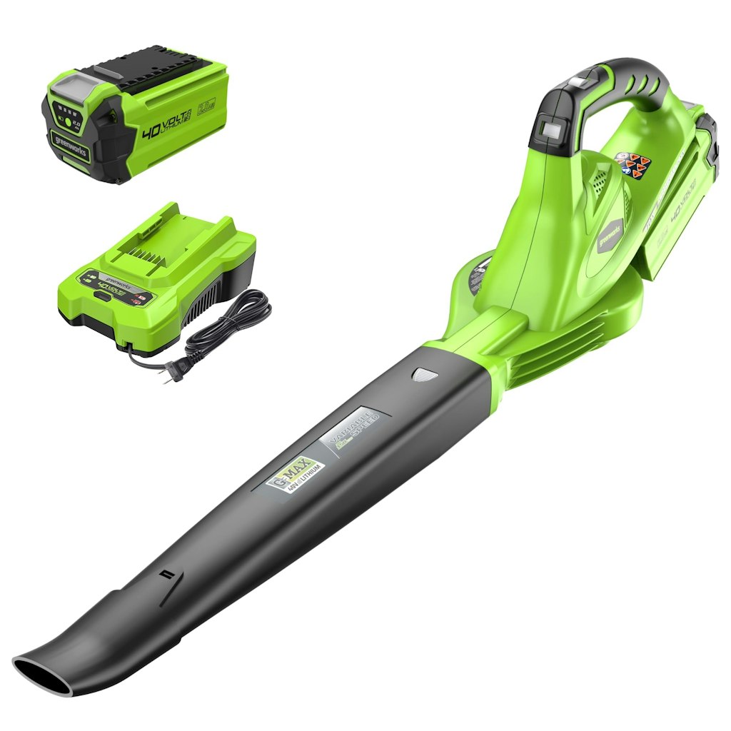 Greenworks 40V 150 MPH Leaf Blower with Battery: $80 Greenworks 40V 150 MPH Leaf Blower with Battery: $80