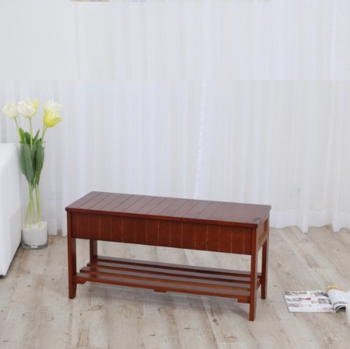 Roundhill Furniture Solid Wood Storage Shoe Bench: $48.20 Roundhill Furniture Solid Wood Storage Shoe Bench: $48.20