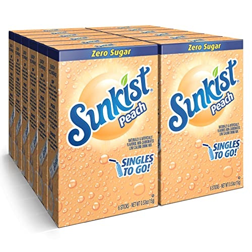 Sunkist Peach Drink Mix 72-Pack: $15.58
