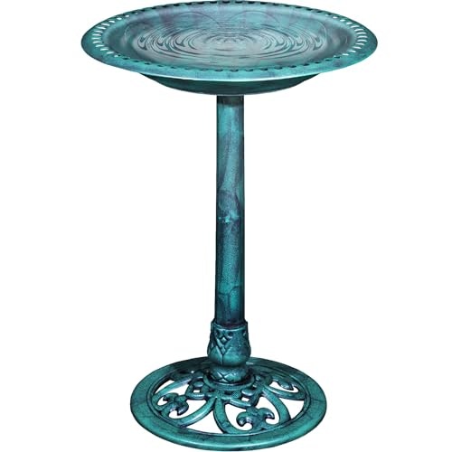 Vecelo 28-inch Pedestal Bird Bath: $30.59