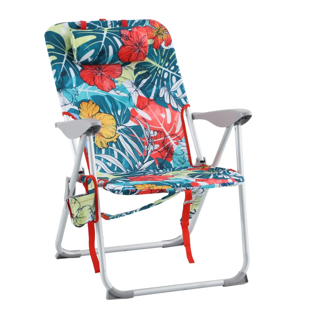 Style Selections Polyester Tropical Print Folding Beach Chair: $25