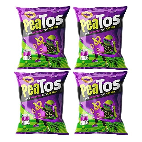 PeaTos Crunchy Onion Rings 3-oz. Bag 4-Pack: $8.68
