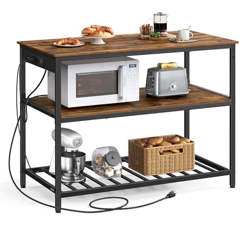 Vasagle Kitchen Island with Cabinet and Shelves: $105.98 Vasagle Kitchen Island with Cabinet and Shelves: $105.98
