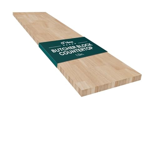 Bme Hevea Solid Wood Butcher Block Countertop 96" x 25" x 1.5": $270.29 Bme Hevea Solid Wood Butcher Block Countertop 96" x 25" x 1.5": $270.29