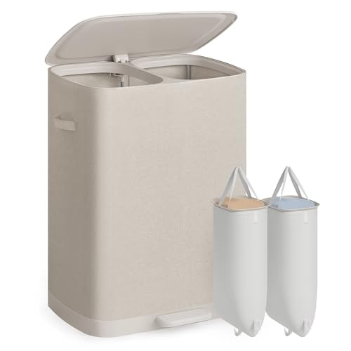Songmics 160L 2-Section Laundry Hamper with Lid and Pedal: $49.98 Songmics 160L 2-Section Laundry Hamper with Lid and Pedal: $49.98
