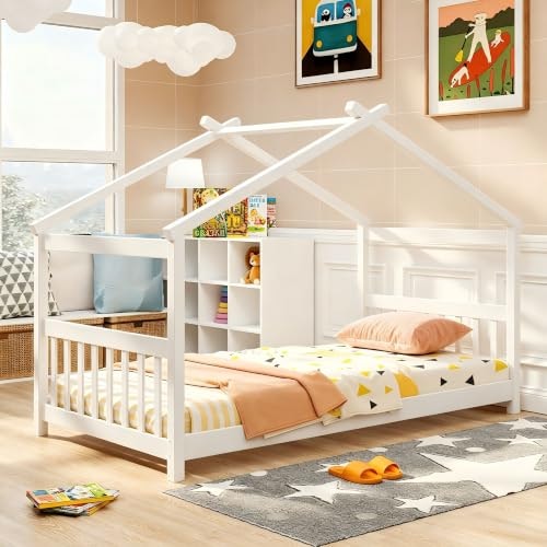 Giantex Solid Wood Twin House Bed: $141.09 Giantex Solid Wood Twin House Bed: $141.09
