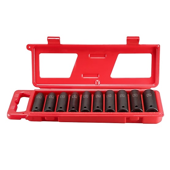 JobSmart 1/2" Drive SAE Deep Impact Socket Set 10-Piece: $5.29