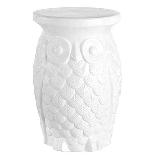 Jonathan Y Groovy Owl 17.5" Ceramic Garden Stool: $58.92