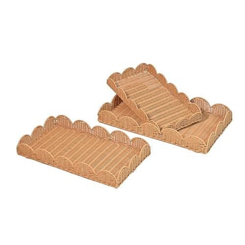 Happimess Parker Scalloped Decorative Serving Tray 3-Pack: $40.58 Happimess Parker Scalloped Decorative Serving Tray 3-Pack: $40.58