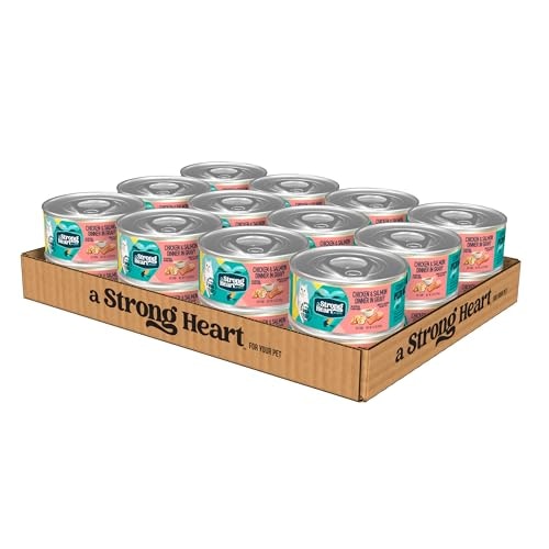 A Strong Heart Chicken & Salmon Cat Food 5.5-oz 24-Pack: $13.02 A Strong Heart Chicken & Salmon Cat Food 5.5-oz 24-Pack: $13.02