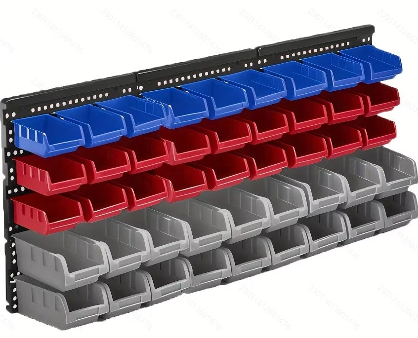 45-Bin Wall Mounted Storage Rack Organizer w/ 3 Wall Panels: $27.87 45-Bin Wall Mounted Storage Rack Organizer w/ 3 Wall Panels: $27.87