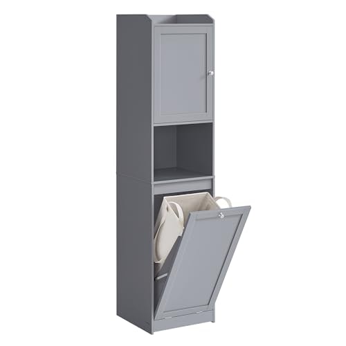 Vasagle Tall Storage Cabinet with Laundry Basket: $108.95 Vasagle Tall Storage Cabinet with Laundry Basket: $108.95