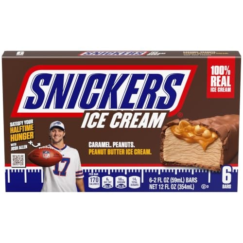 Snickers Ice Cream Bars 6-Pack: $2.68 Snickers Ice Cream Bars 6-Pack: $2.68