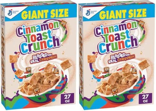 Cinnamon Toast Crunch Breakfast Cereal 27-oz. 2-Pack: $8.55 Cinnamon Toast Crunch Breakfast Cereal 27-oz. 2-Pack: $8.55