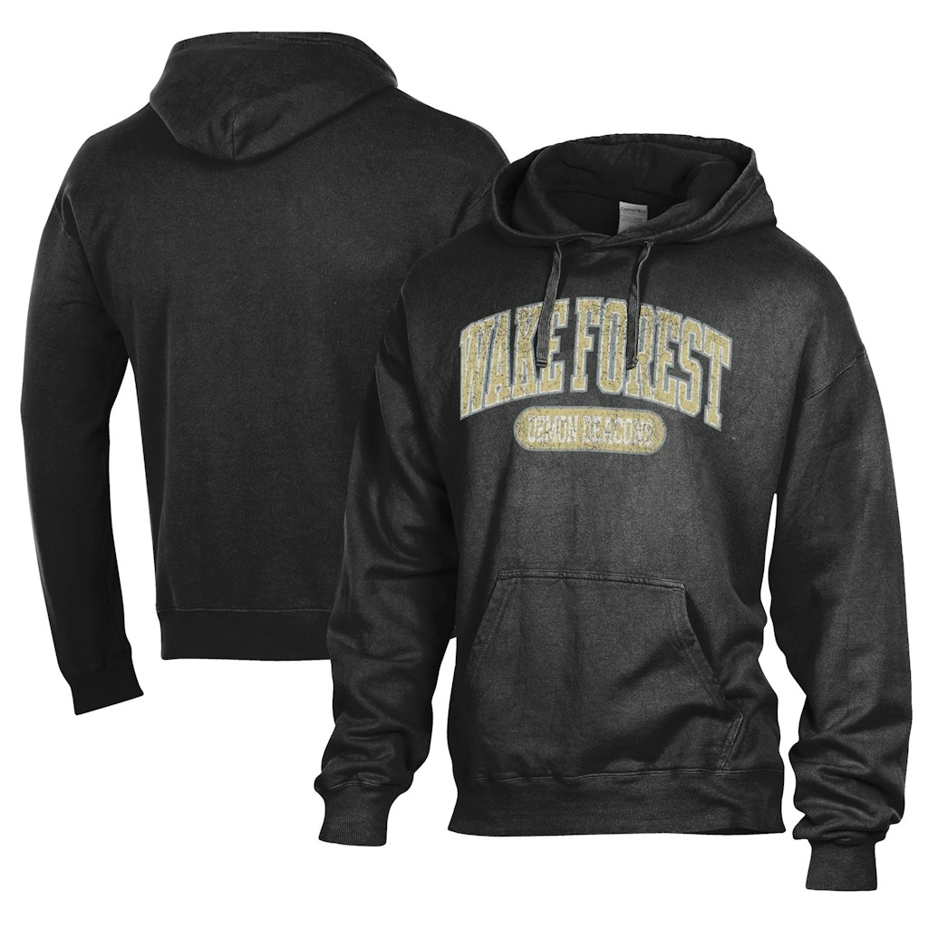 Wake Forest Demon Deacons Men's Comfort Wash Lightweight Fleece Pullover Hoodie: $74.99