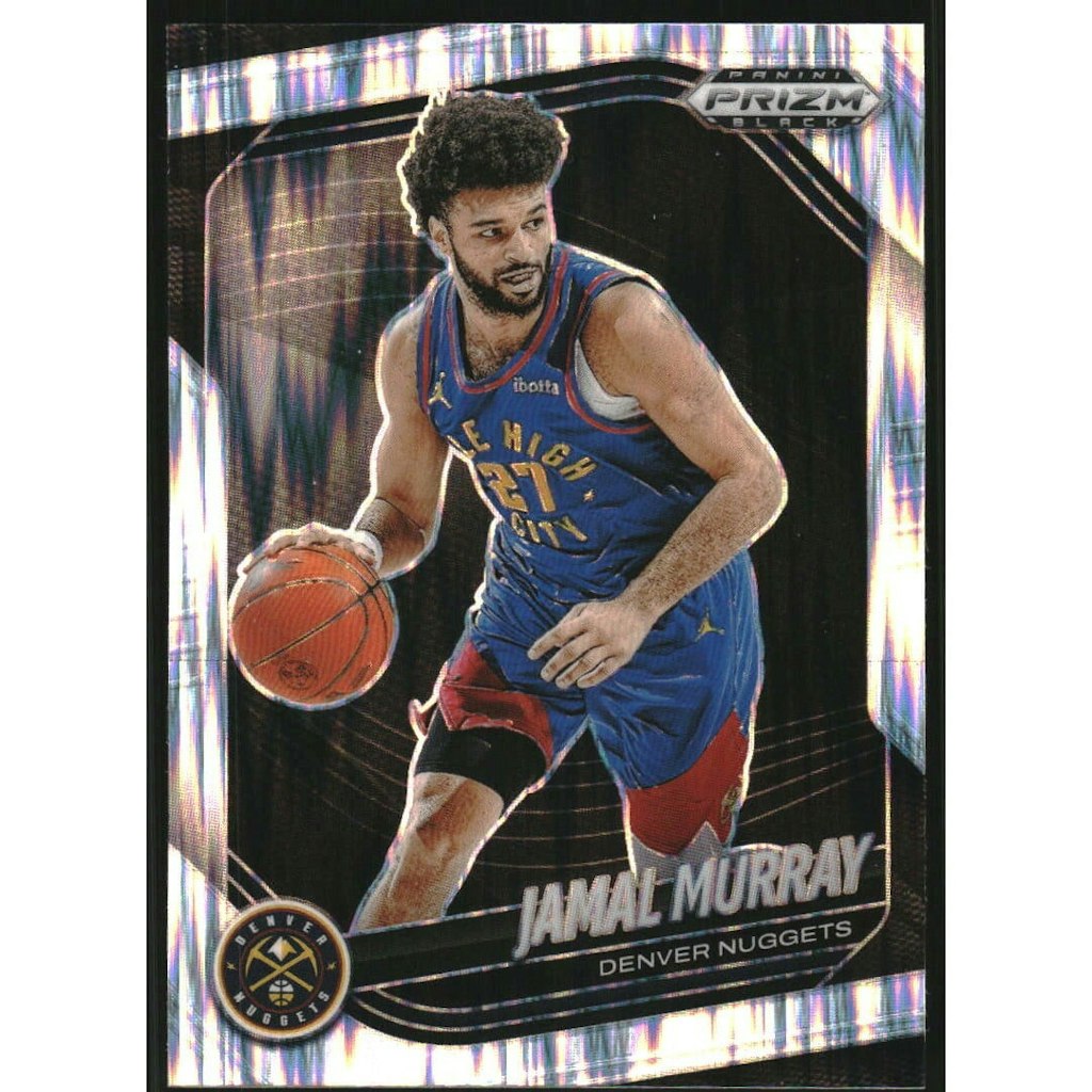 Jamal Murray 2024-25 Panini Prizm Black Prizm Skewed Trading Card: $10.80 Jamal Murray 2024-25 Panini Prizm Black Prizm Skewed Trading Card: $10.80