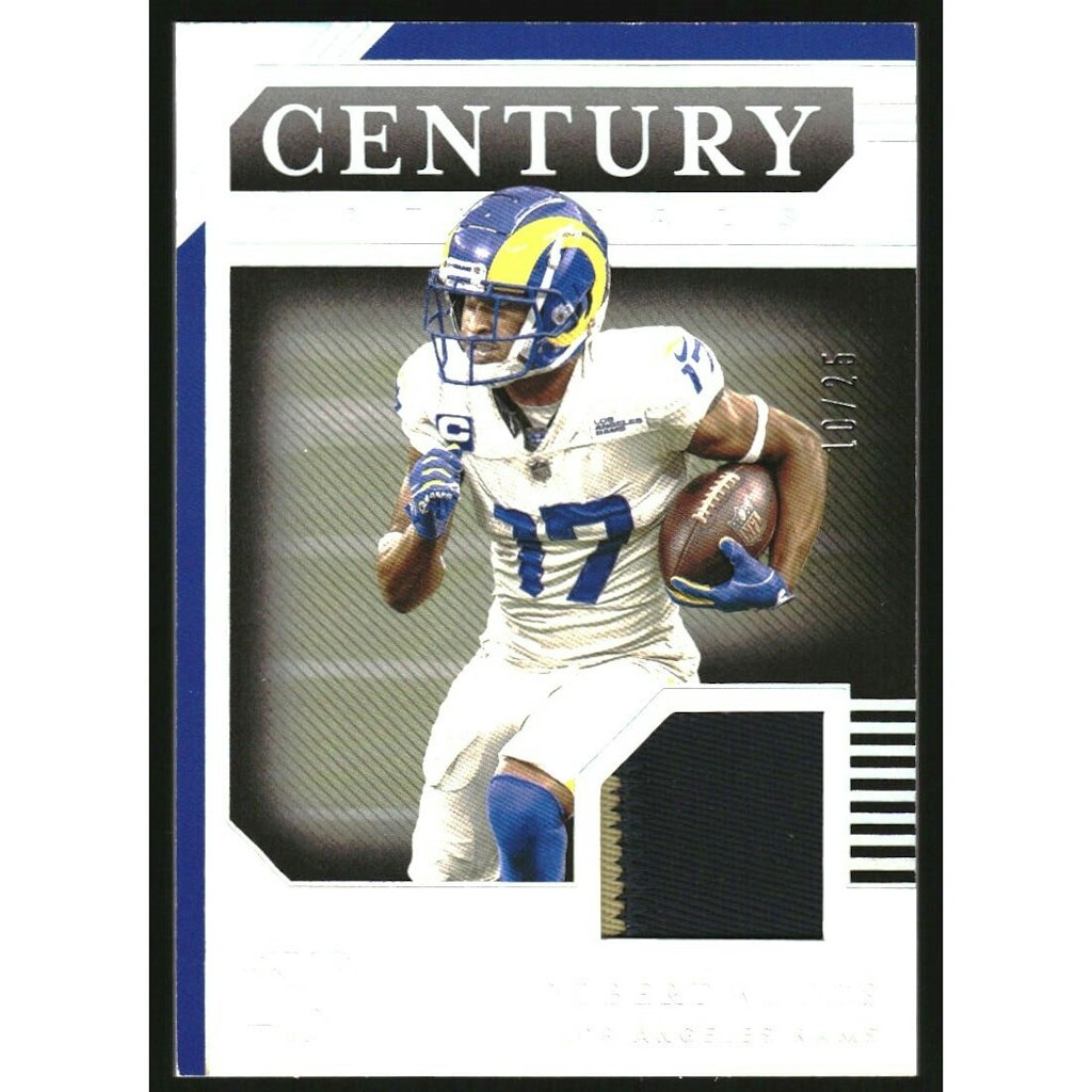 2020 Panini National Treasures Robert Woods Century Materials Holo Silver Card: $13.50 2020 Panini National Treasures Robert Woods Century Materials Holo Silver Card: $13.50